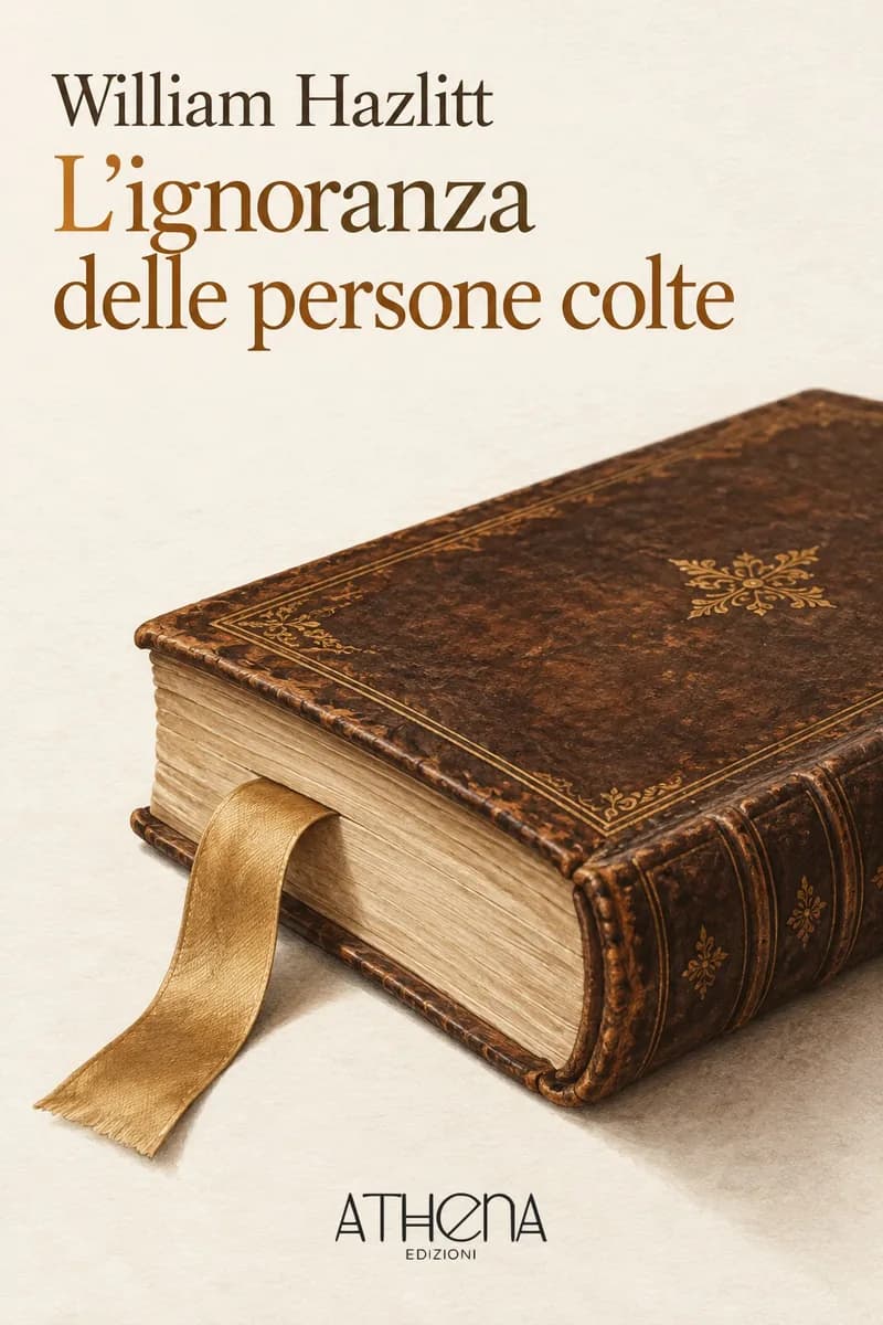L'ignoranza delle persone colte di William Hazlitt – copertina Edizioni Athena