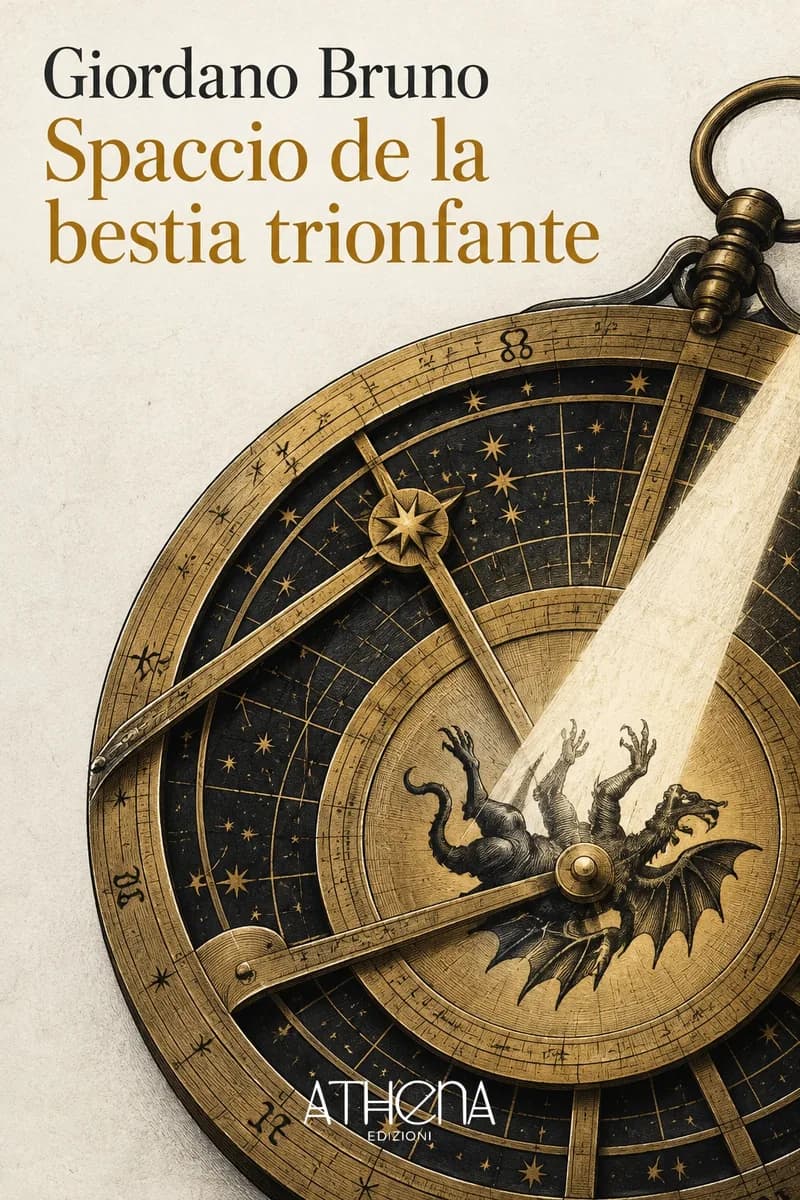 Spaccio de la bestia trionfante di Giordano Bruno – copertina Edizioni Athena