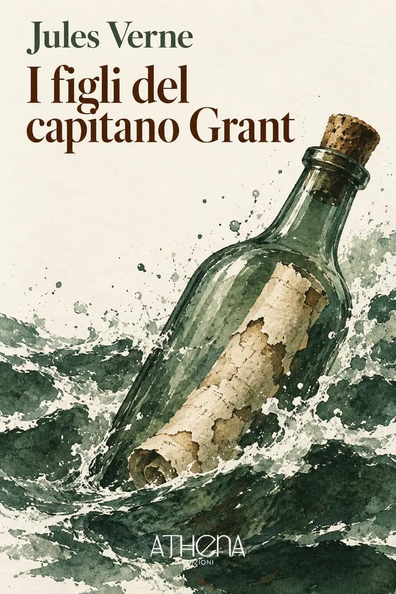 I figli del capitano Grant di Jules Verne – copertina Edizioni Athena