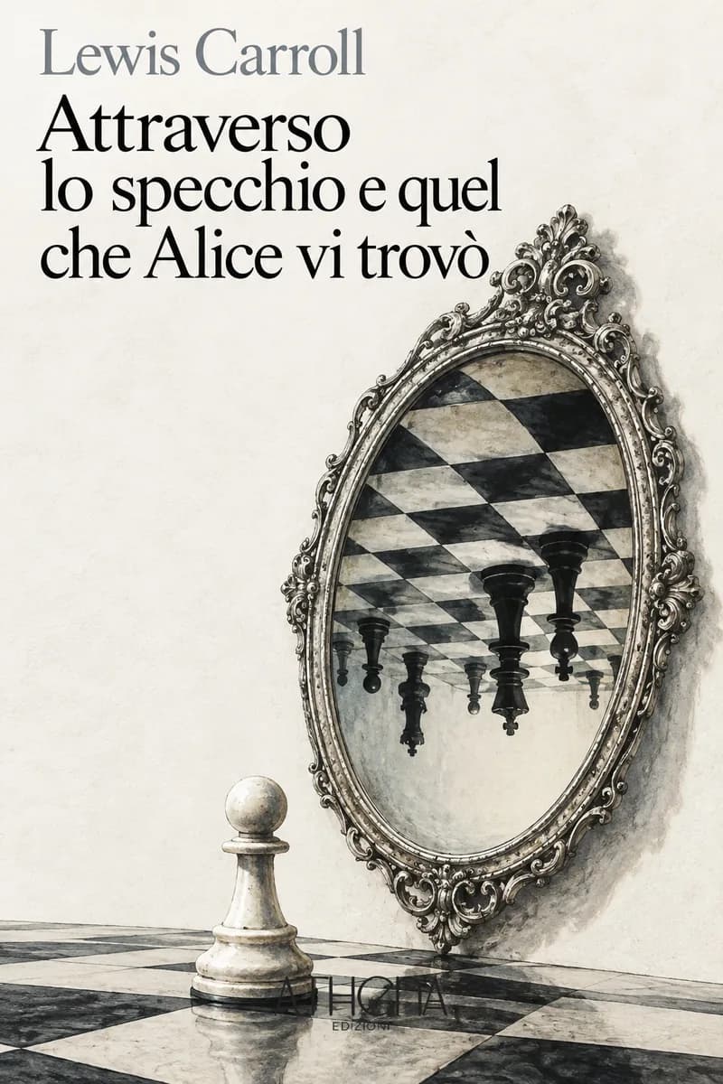 Attraverso lo specchio e quel che Alice vi trovò di Lewis Carroll – copertina Edizioni Athena