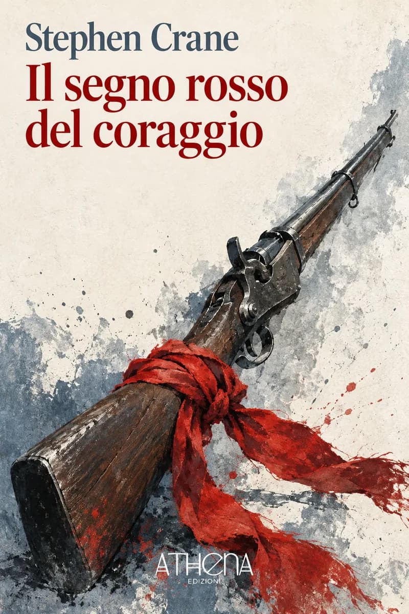 Il segno rosso del coraggio di Stephen Crane – copertina Edizioni Athena