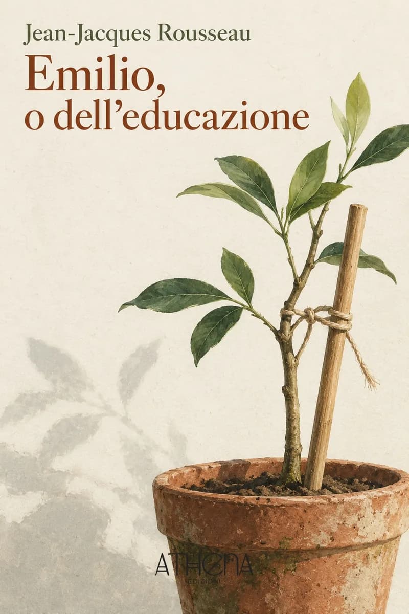 Emilio, o dell'educazione di Jean-Jacques Rousseau – copertina Edizioni Athena