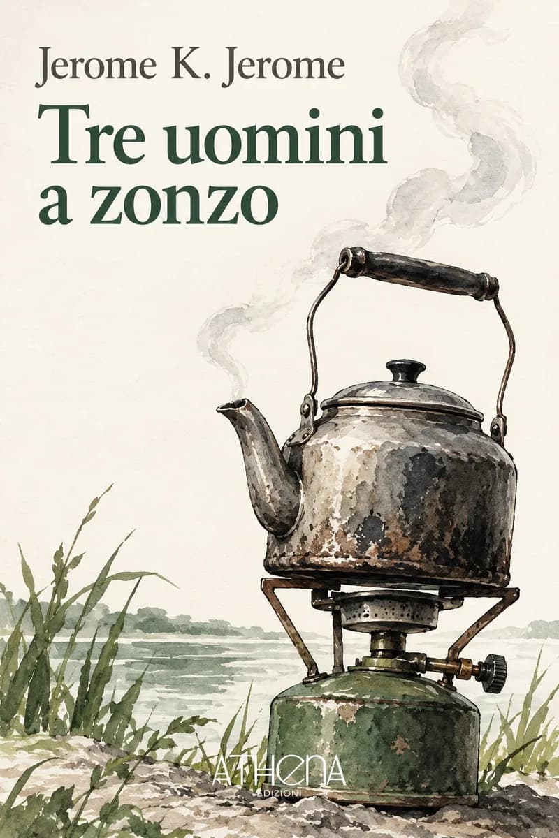 Tre uomini a zonzo di Jerome K. Jerome – copertina Edizioni Athena