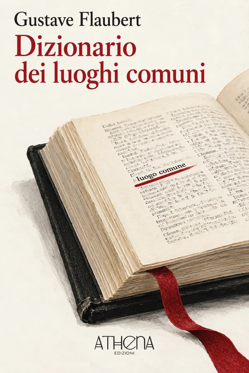 Dizionario dei luoghi comuni di Gustave Flaubert – copertina Edizioni Athena