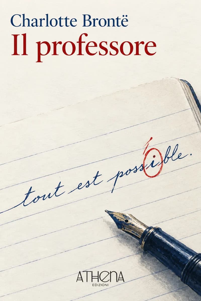 Il professore di Charlotte Brontë – copertina Edizioni Athena