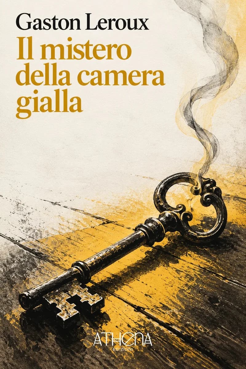 Il mistero della camera gialla di Gaston Leroux – copertina Edizioni Athena