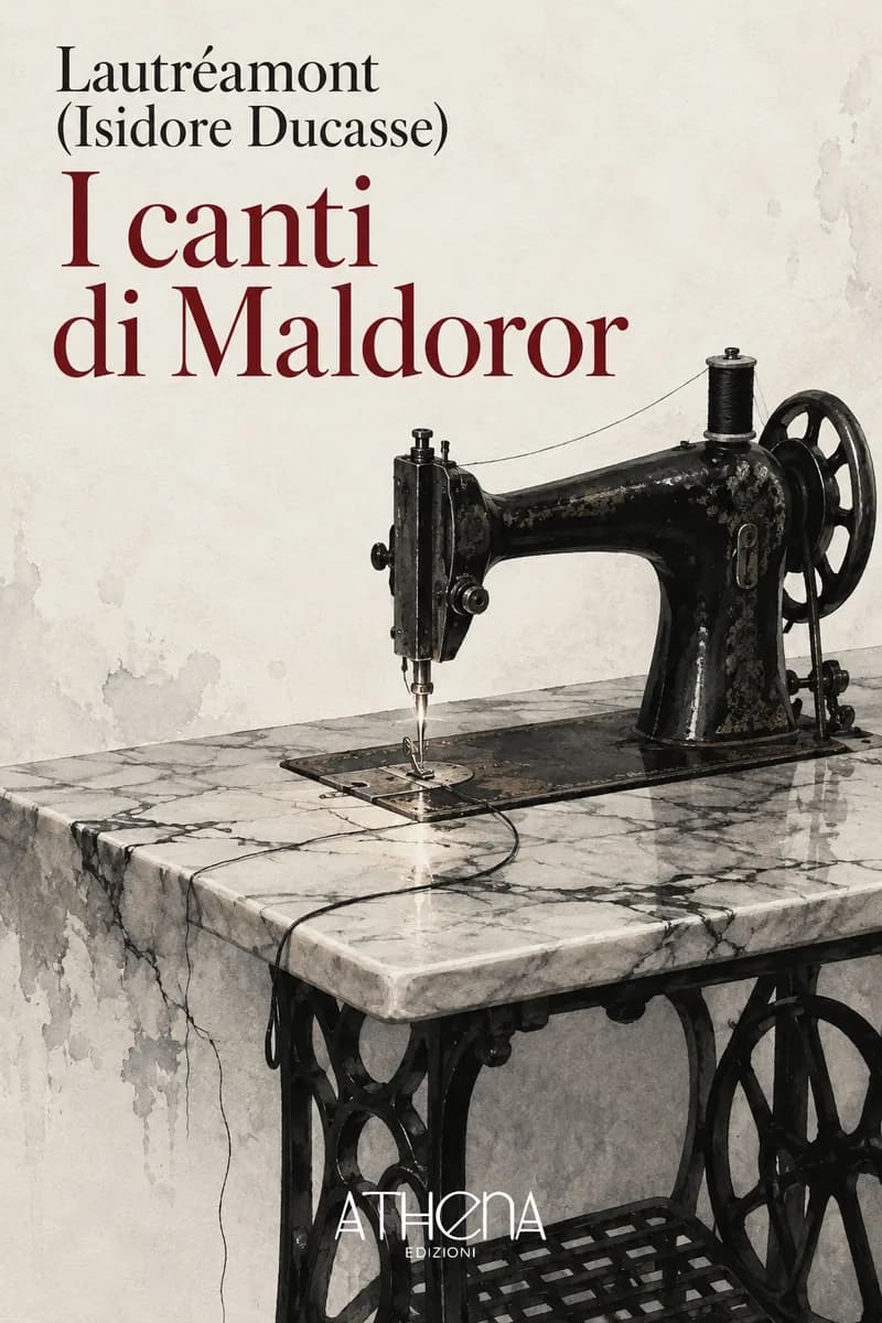 I canti di Maldoror di Lautréamont (Isidore Ducasse) – copertina Edizioni Athena