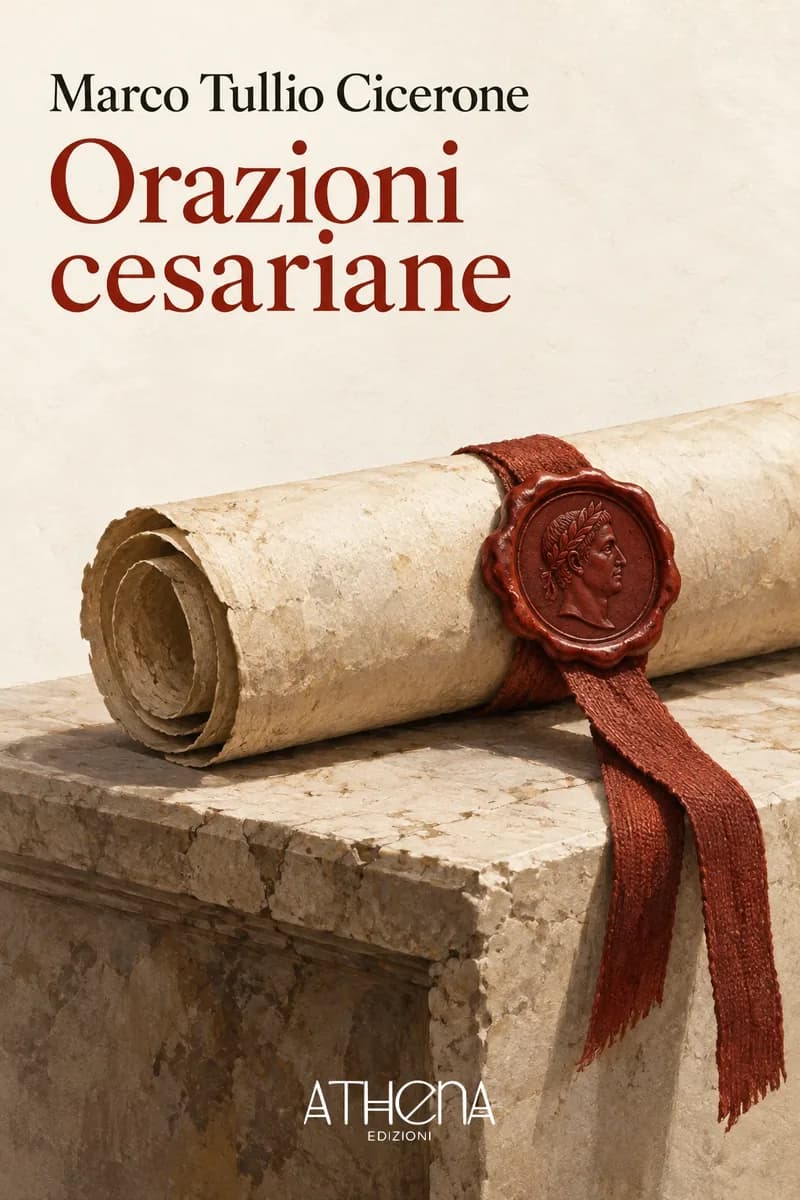 Orazioni cesariane di Marco Tullio Cicerone – copertina Edizioni Athena