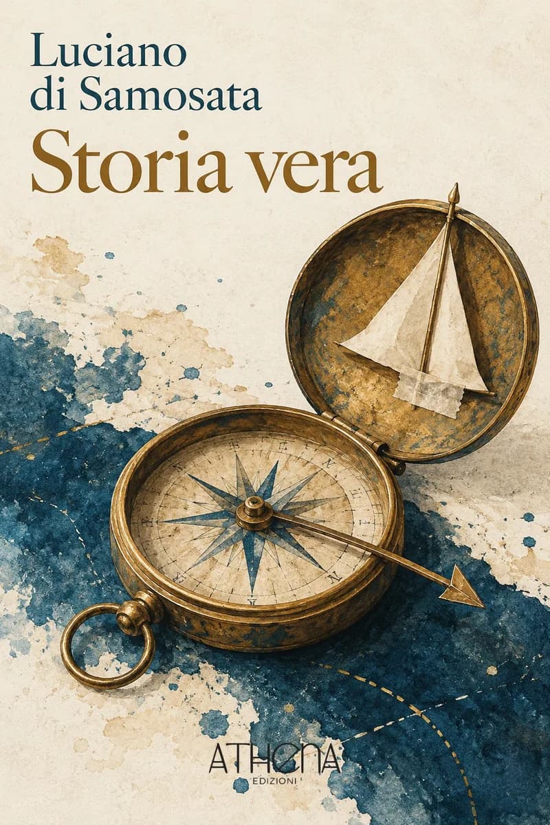 Storia vera di Luciano di Samosata – copertina Edizioni Athena
