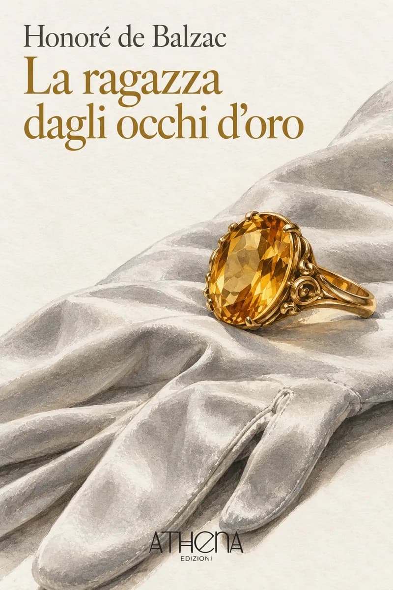 La ragazza dagli occhi d'oro di Honoré de Balzac – copertina Edizioni Athena