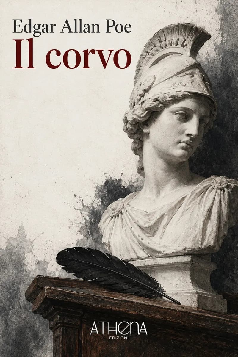 Il corvo di Edgar Allan Poe – copertina Edizioni Athena