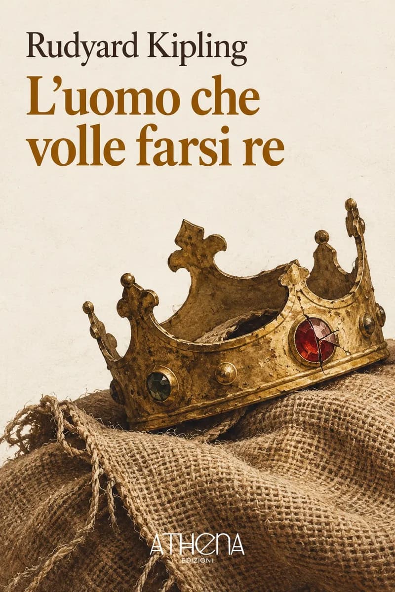 L'uomo che volle farsi re di Rudyard Kipling – copertina Edizioni Athena