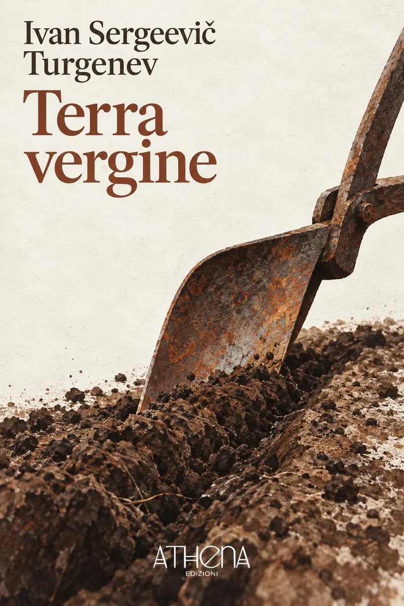 Terra vergine di Ivan Sergeevič Turgenev – copertina Edizioni Athena