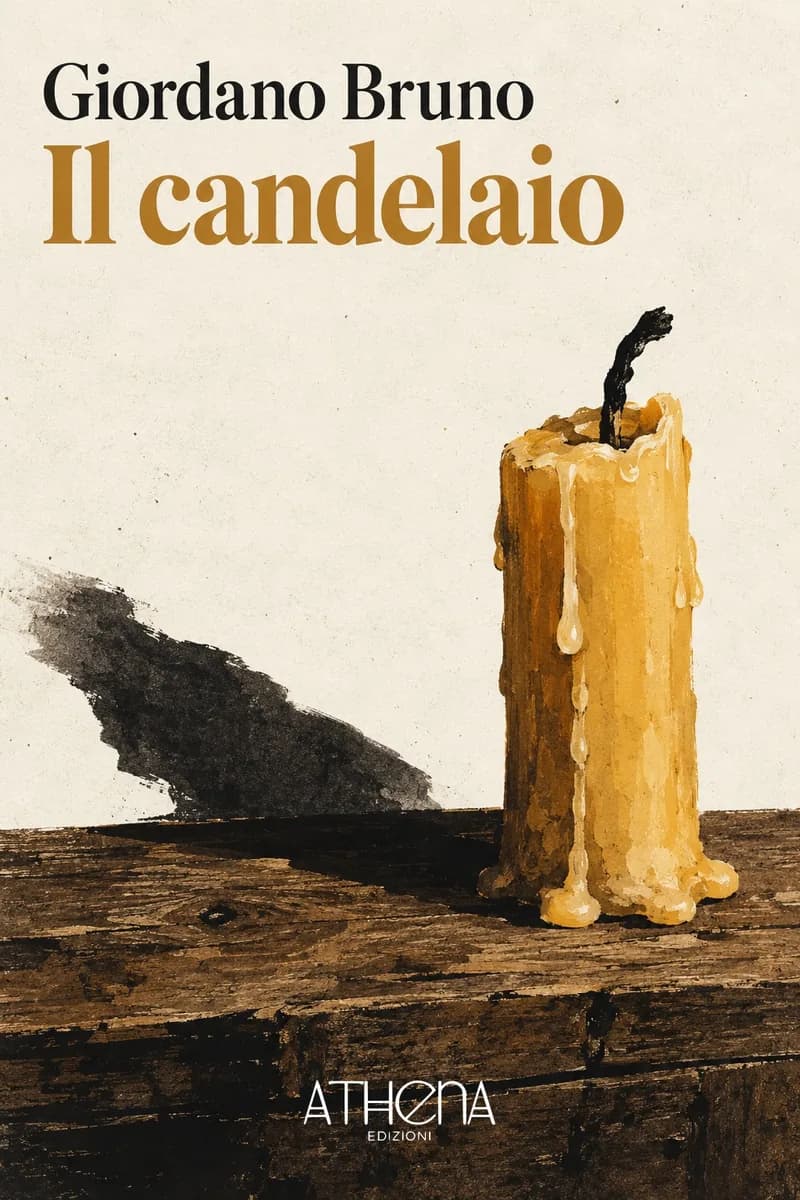 Il candelaio di Giordano Bruno – copertina Edizioni Athena