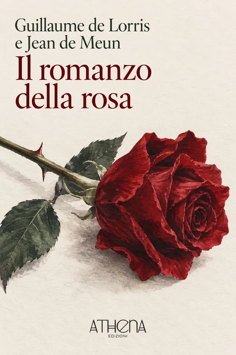 Il romanzo della rosa di Guillaume de Lorris e Jean de Meun – copertina Edizioni Athena
