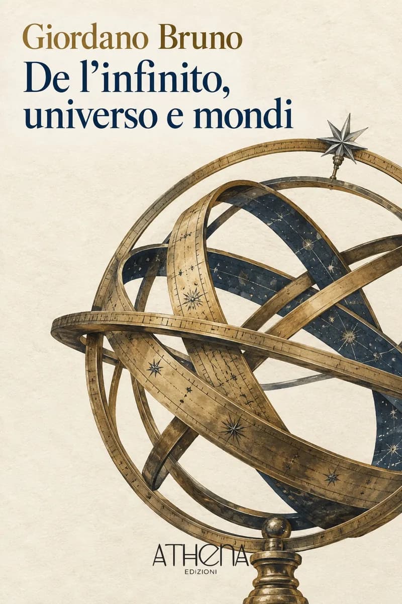 De l'infinito, universo e mondi di Giordano Bruno – copertina Edizioni Athena