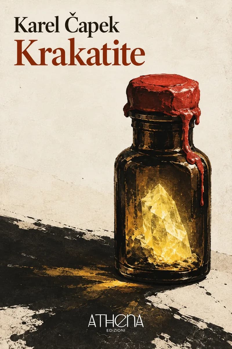 Krakatite di Karel Čapek – copertina Edizioni Athena