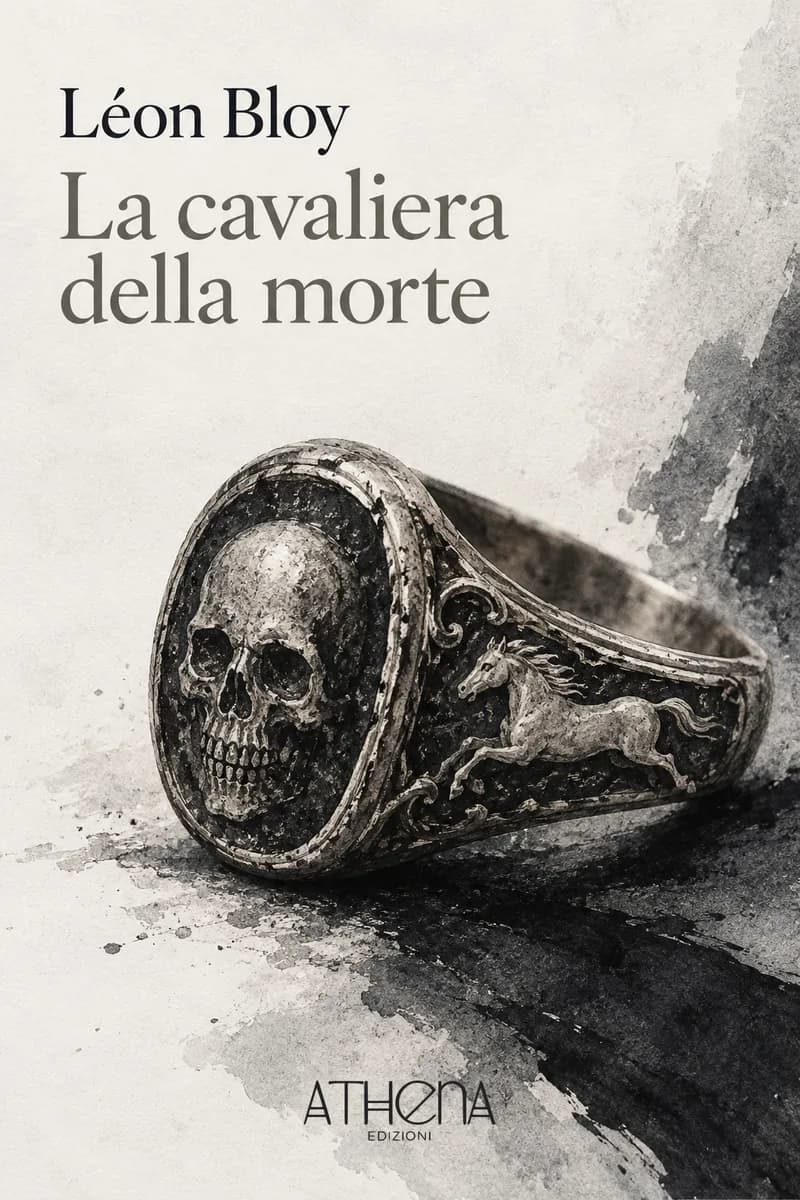 La cavaliera della morte di Léon Bloy – copertina Edizioni Athena