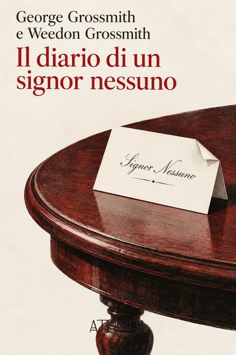 Il diario di un signor nessuno di George Grossmith e Weedon Grossmith – copertina Edizioni Athena