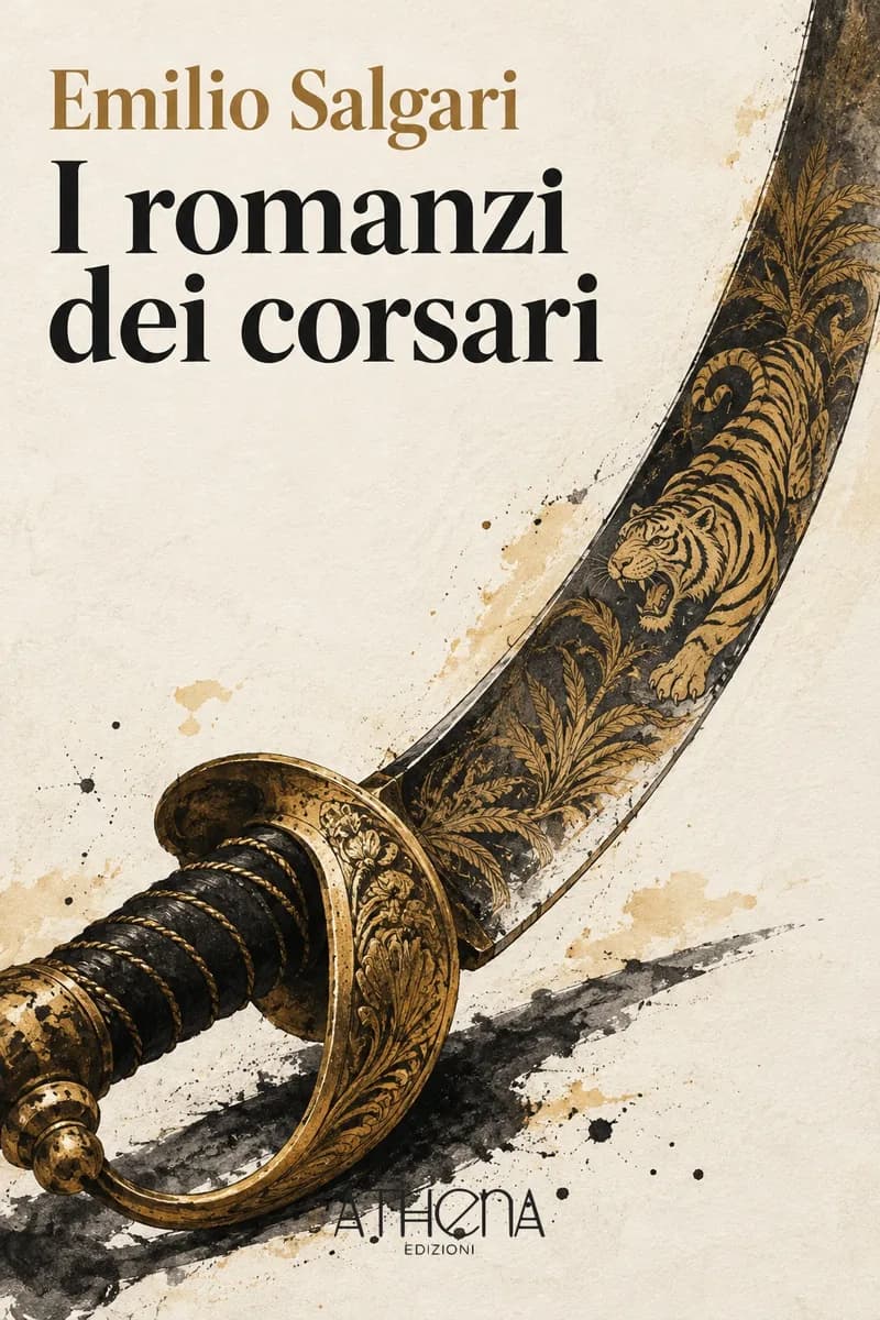 I romanzi dei corsari di Emilio Salgari – copertina Edizioni Athena