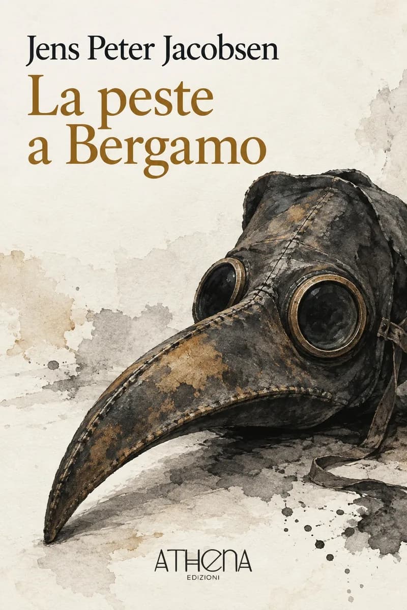La peste a Bergamo di Jens Peter Jacobsen – copertina Edizioni Athena