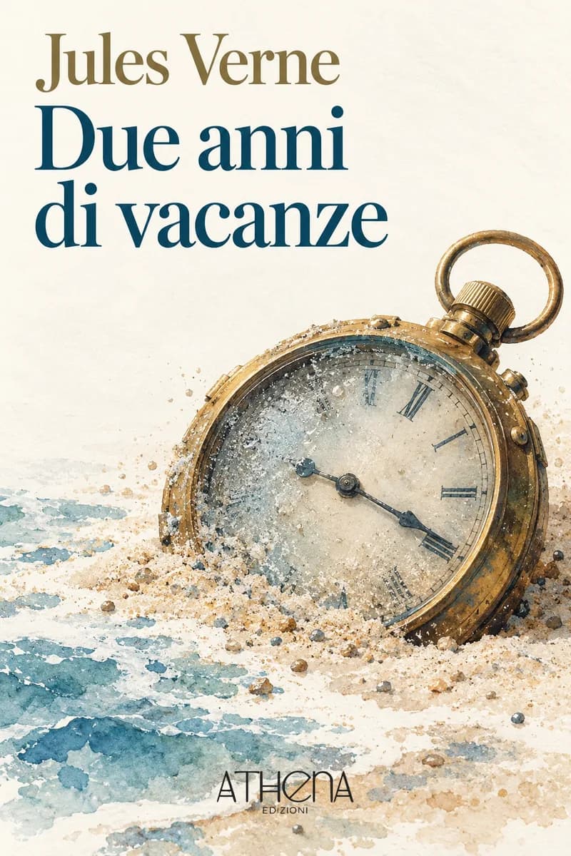 Due anni di vacanze di Jules Verne – copertina Edizioni Athena