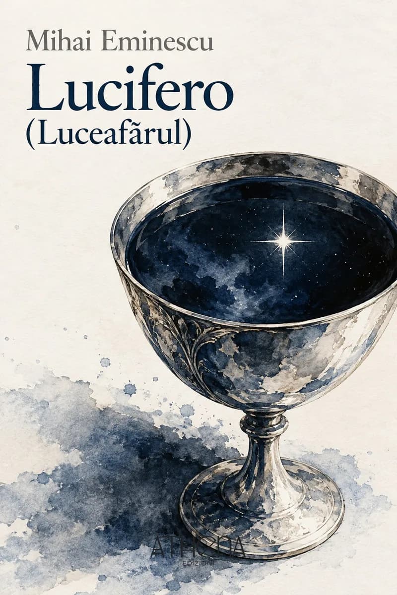 Lucifero (Luceafărul) di Mihai Eminescu – copertina Edizioni Athena