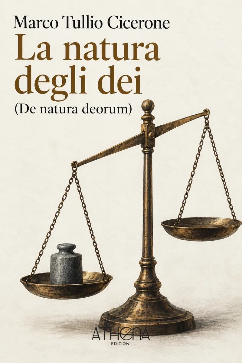 La natura degli dei (De natura deorum) di Marco Tullio Cicerone – copertina Edizioni Athena