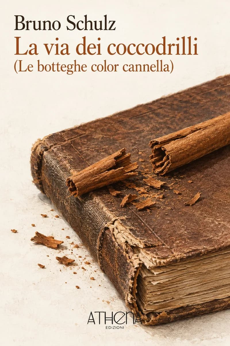 La via dei coccodrilli (Le botteghe color cannella) di Bruno Schulz – copertina Edizioni Athena