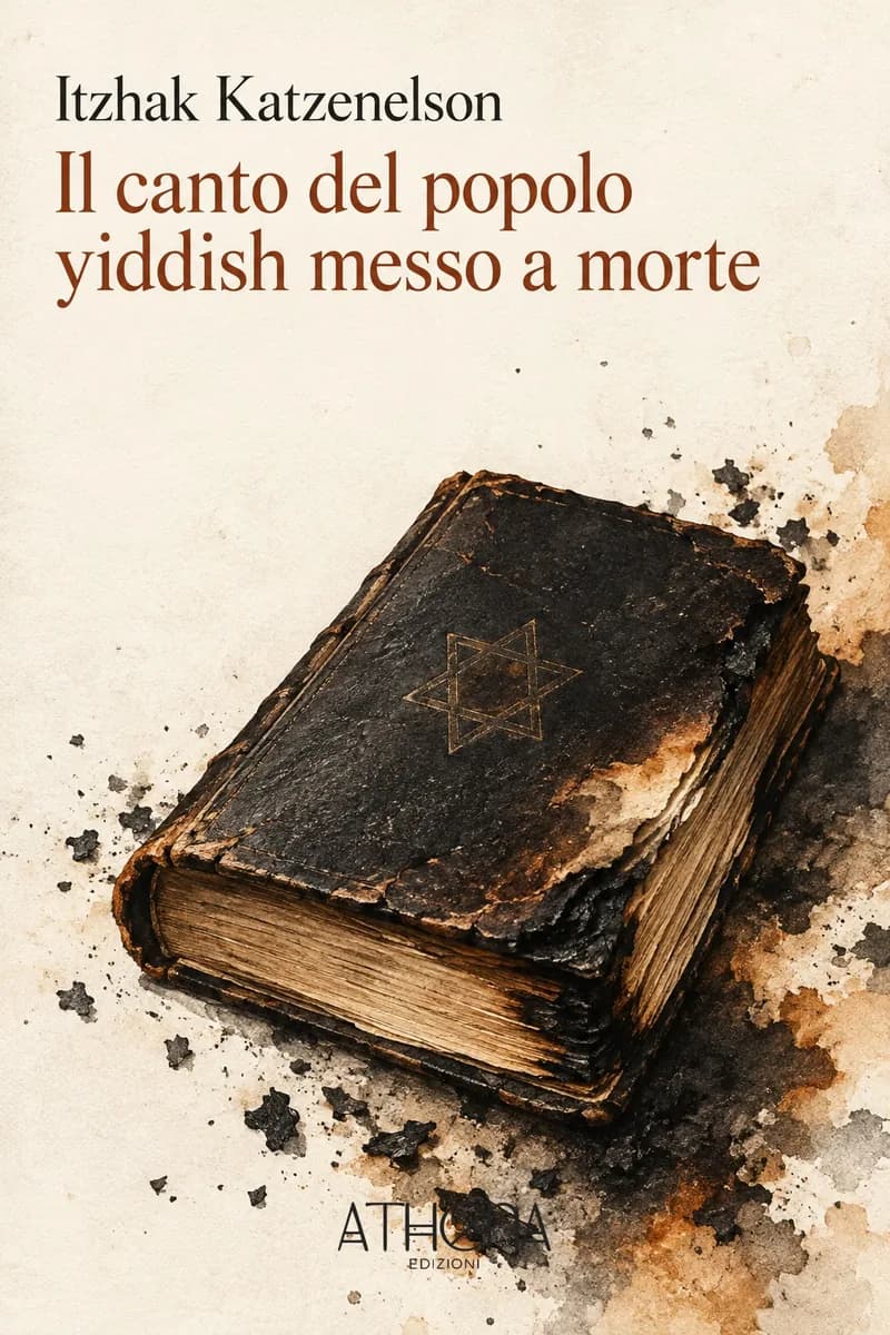 Il canto del popolo yiddish messo a morte di Itzhak Katzenelson – copertina Edizioni Athena