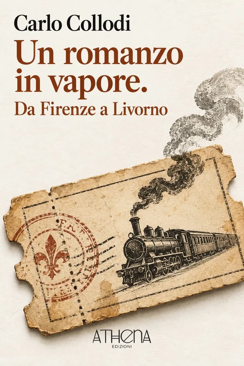 Un romanzo in vapore. Da Firenze a Livorno di Carlo Collodi – copertina Edizioni Athena