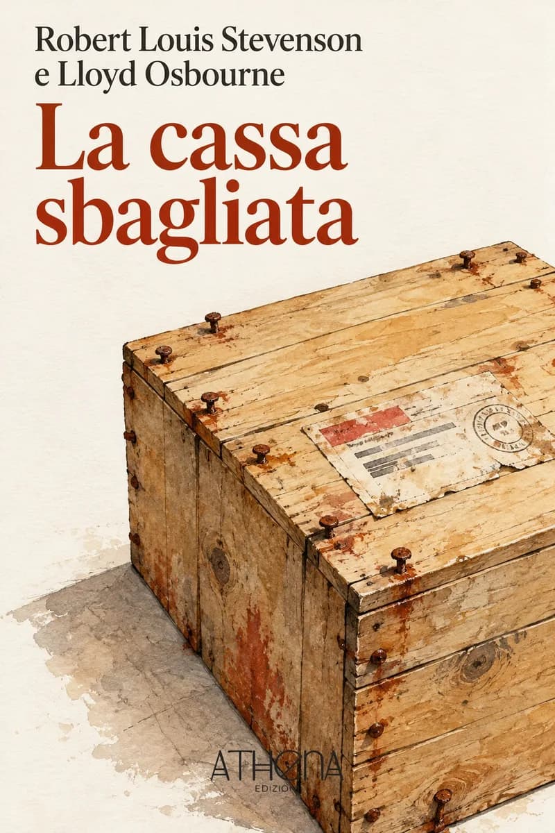 La cassa sbagliata di Robert Louis Stevenson e Lloyd Osbourne – copertina Edizioni Athena