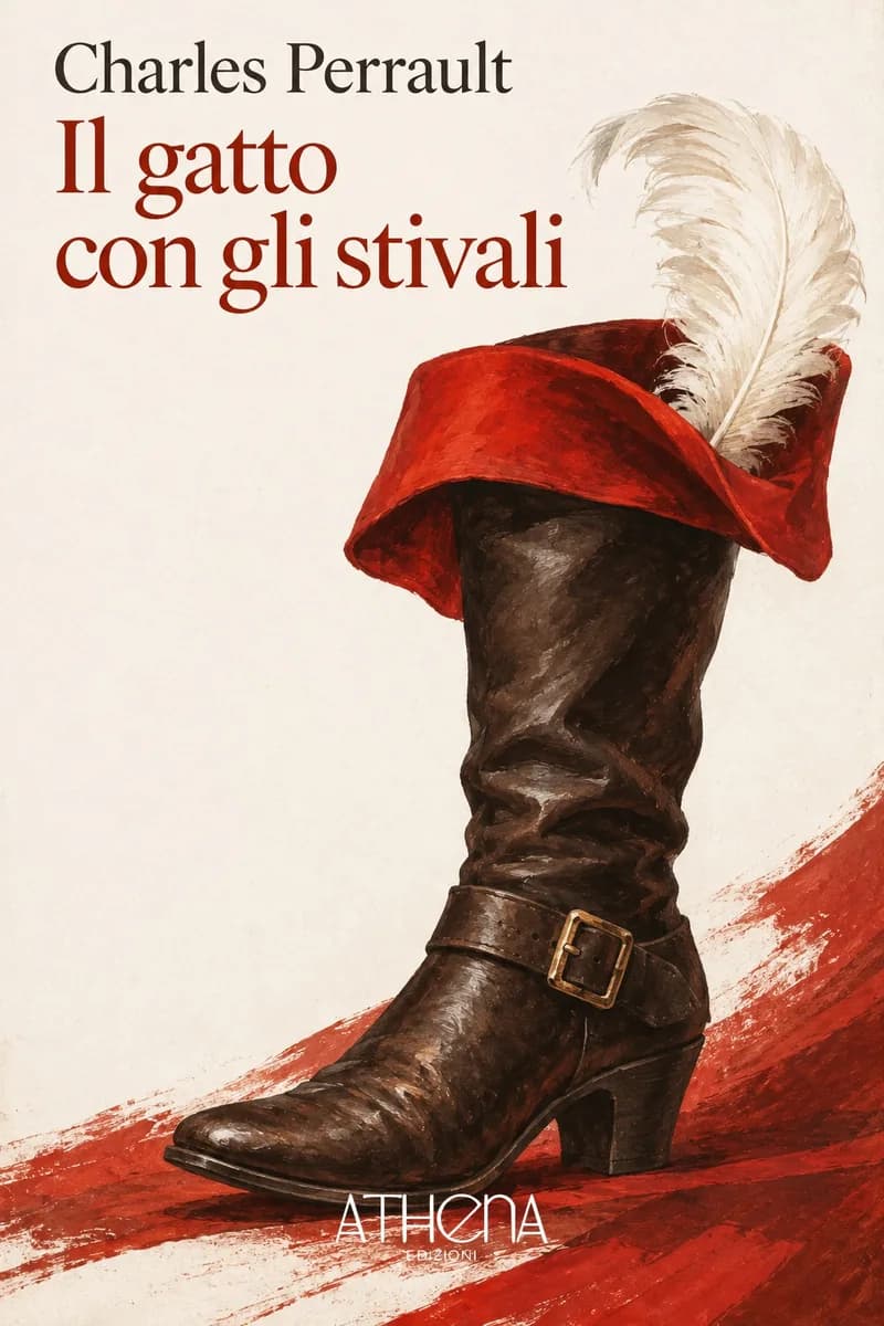 Il gatto con gli stivali di Charles Perrault – copertina Edizioni Athena