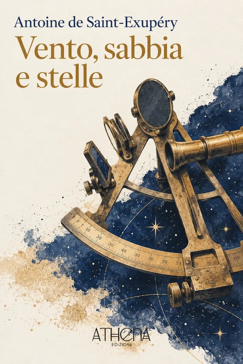 Vento, sabbia e stelle di Antoine de Saint-Exupéry – copertina Edizioni Athena