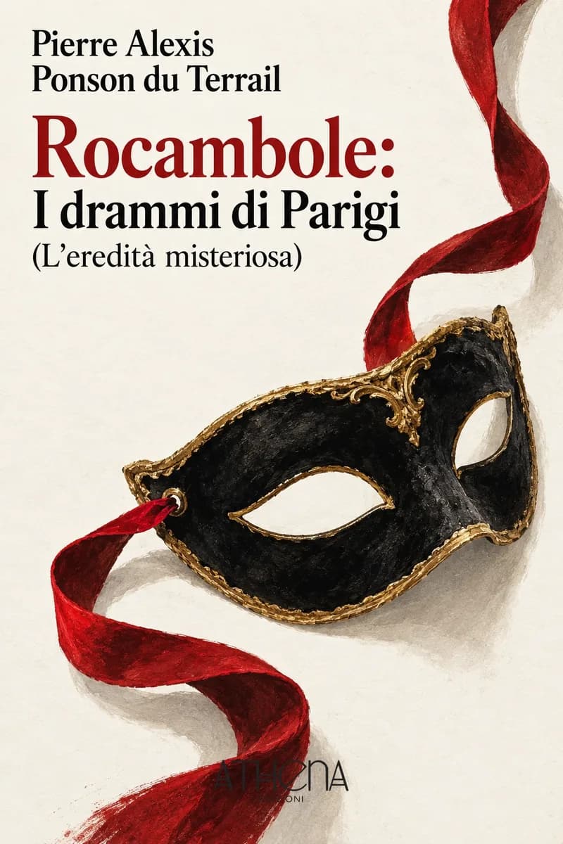 Rocambole: I drammi di Parigi (L'eredità misteriosa) di Pierre Alexis Ponson du Terrail – copertina Edizioni Athena