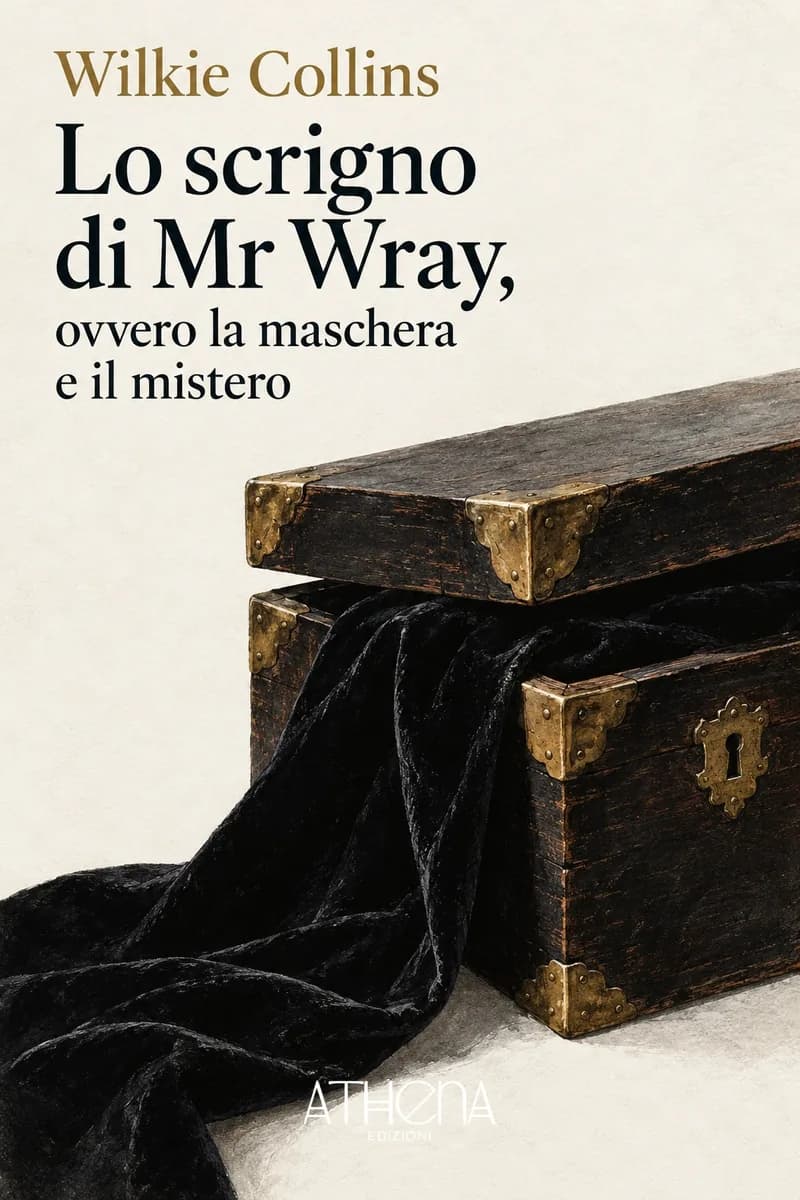 Lo scrigno di Mr Wray, ovvero la maschera e il mistero di Wilkie Collins – copertina Edizioni Athena