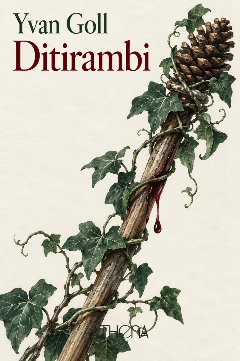 Ditirambi di Yvan Goll – copertina Edizioni Athena