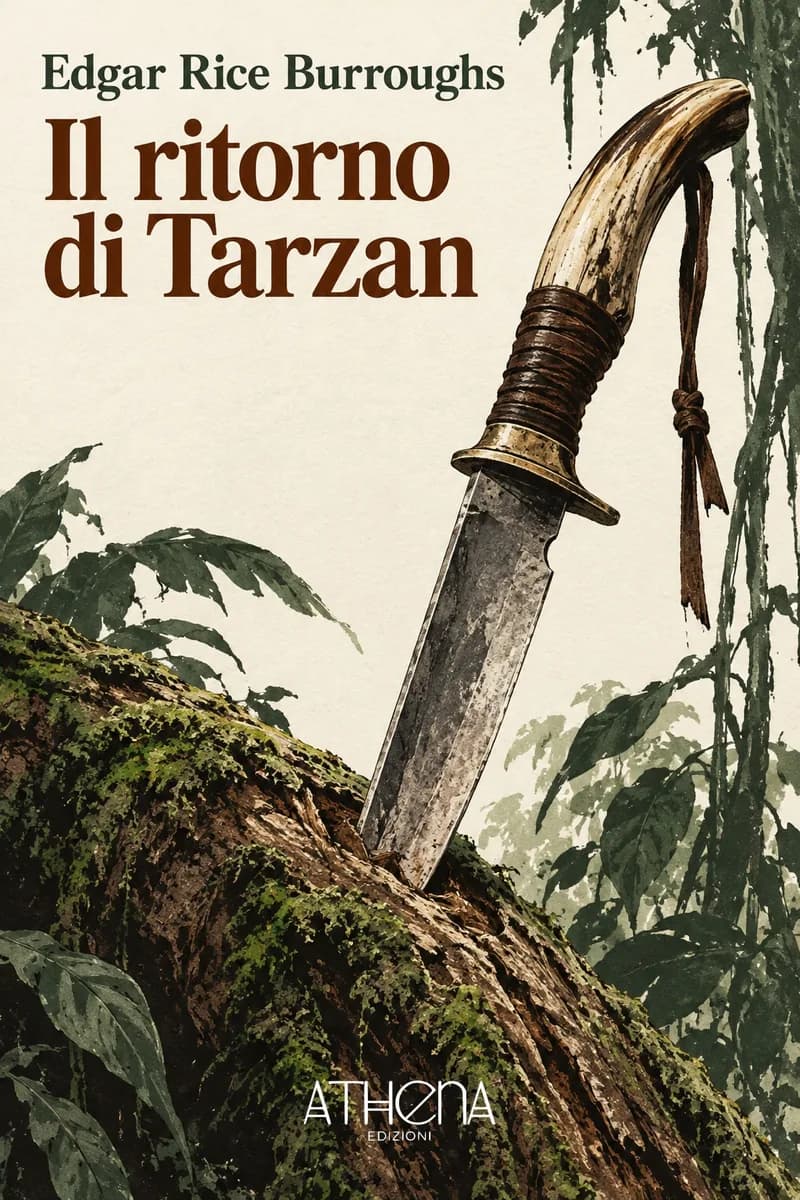 Il ritorno di Tarzan di Edgar Rice Burroughs – copertina Edizioni Athena