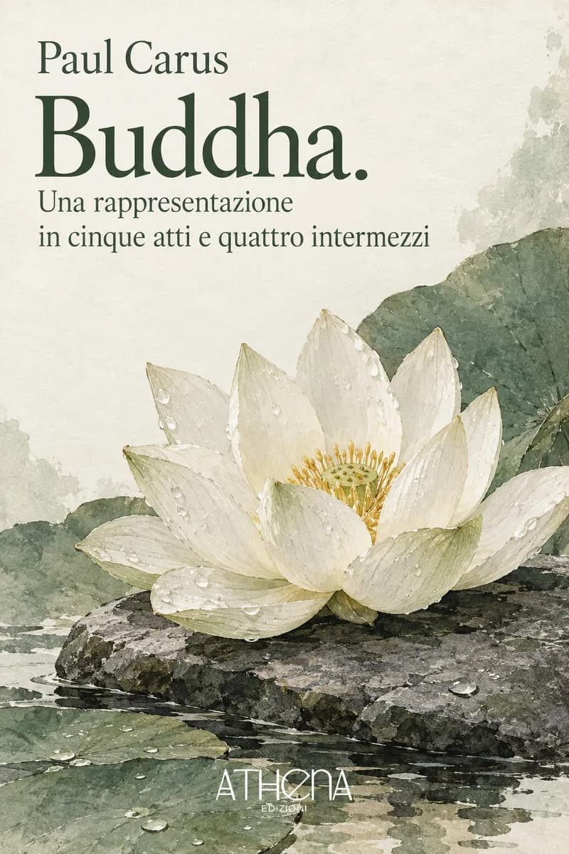 Buddha. Una rappresentazione in cinque atti e quattro intermezzi di Paul Carus – copertina Edizioni Athena