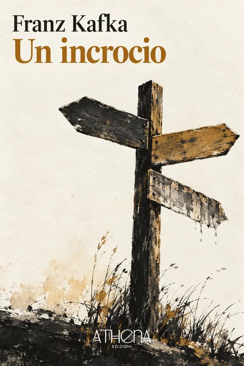 Un incrocio di Franz Kafka – copertina Edizioni Athena