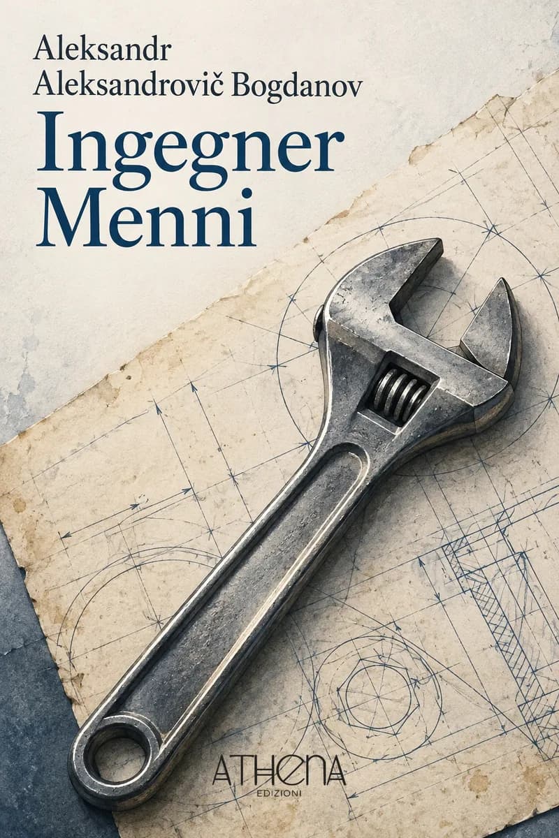 Ingegner Menni di Aleksandr Aleksandrovič Bogdanov – copertina Edizioni Athena