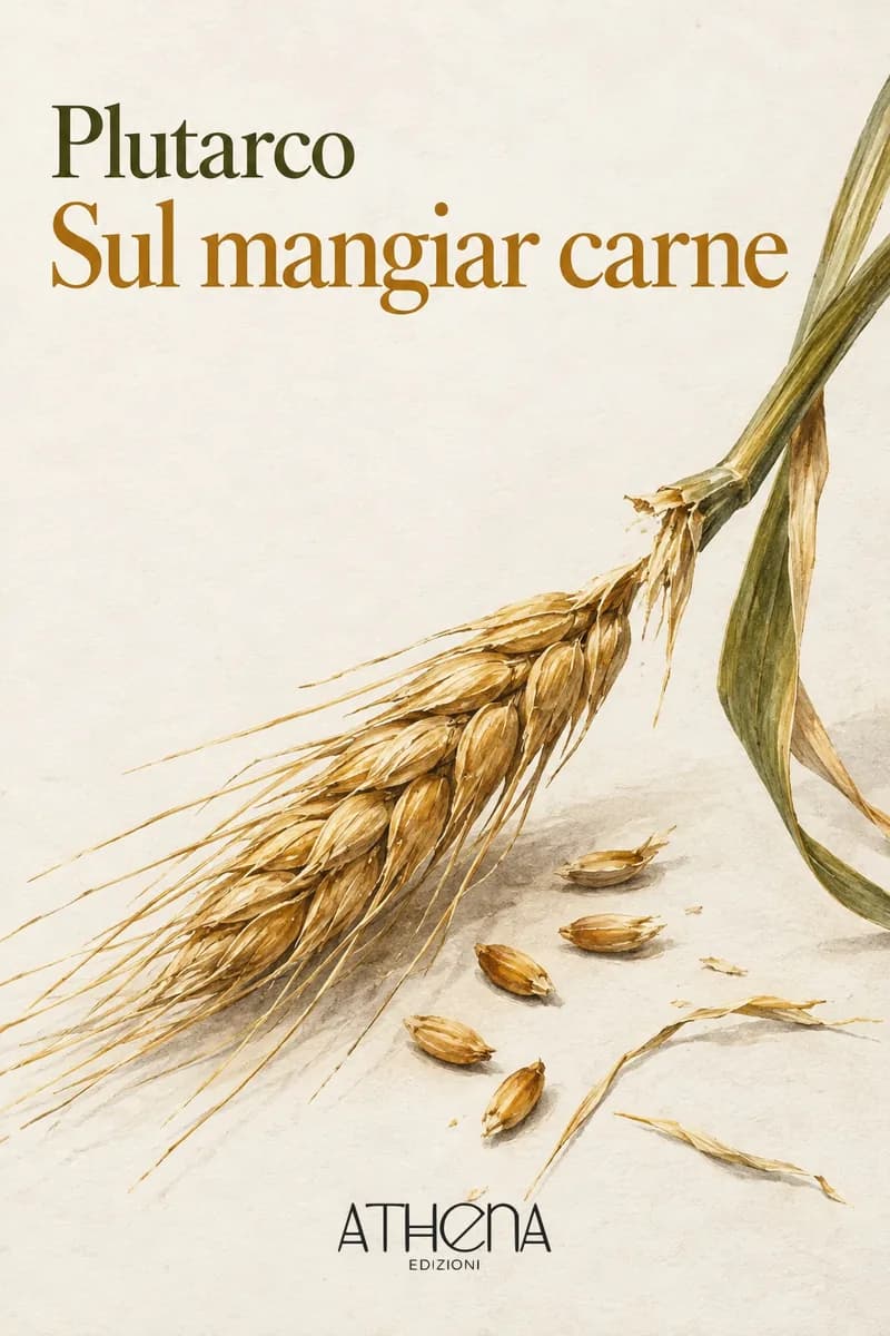 Sul mangiar carne di Plutarco – copertina Edizioni Athena