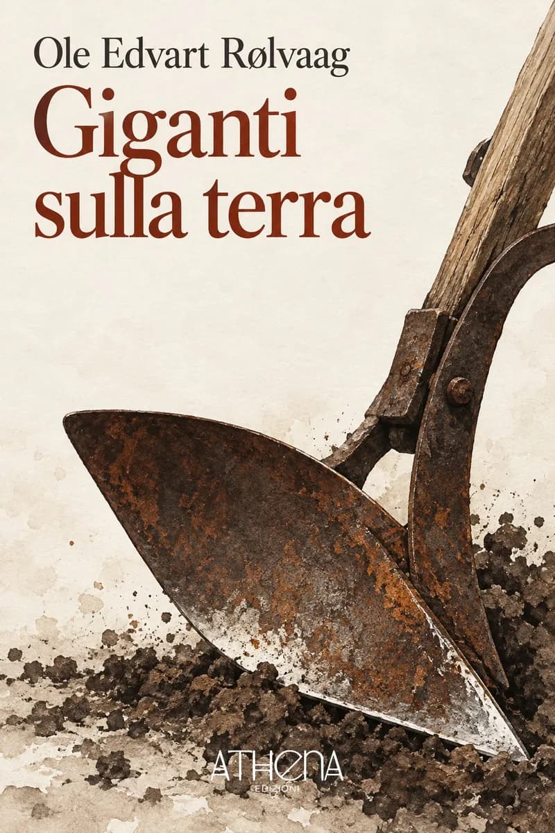 Giganti sulla terra di Ole Edvart Rølvaag – copertina Edizioni Athena