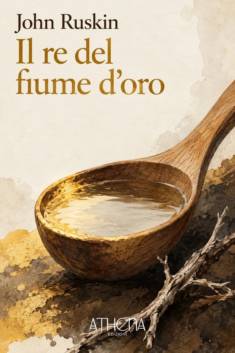 Il re del fiume d'oro di John Ruskin – copertina Edizioni Athena