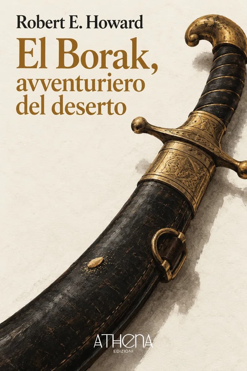 El Borak, avventuriero del deserto di Robert E. Howard – copertina Edizioni Athena