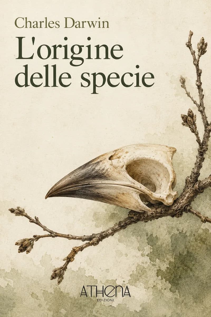 L'origine delle specie di Charles Darwin – copertina Edizioni Athena