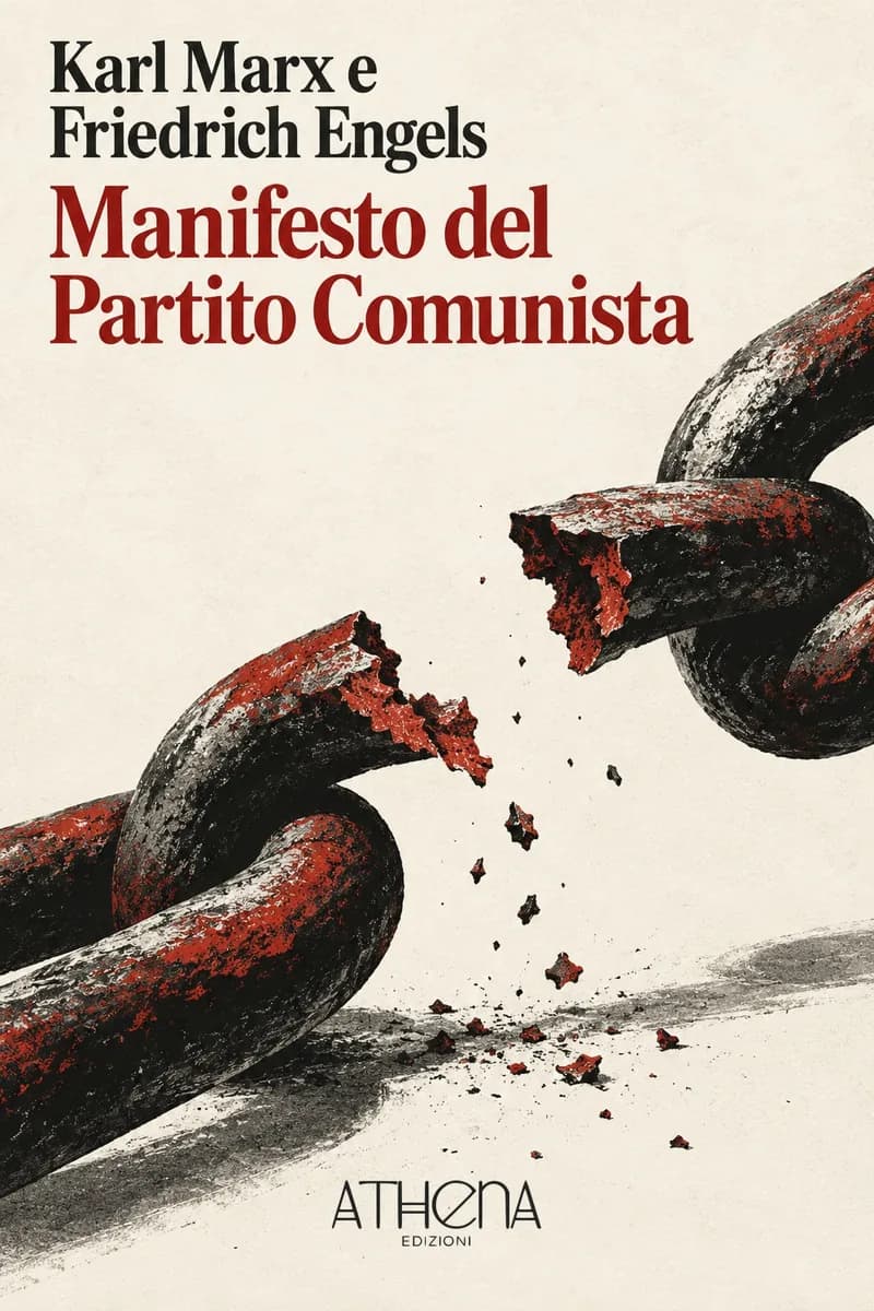 Manifesto del Partito Comunista di Karl Marx e Friedrich Engels – copertina Edizioni Athena