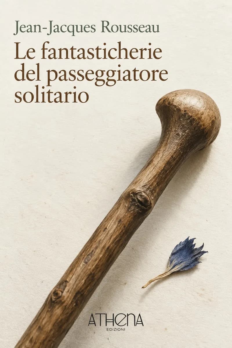 Le fantasticherie del passeggiatore solitario di Jean-Jacques Rousseau – copertina Edizioni Athena