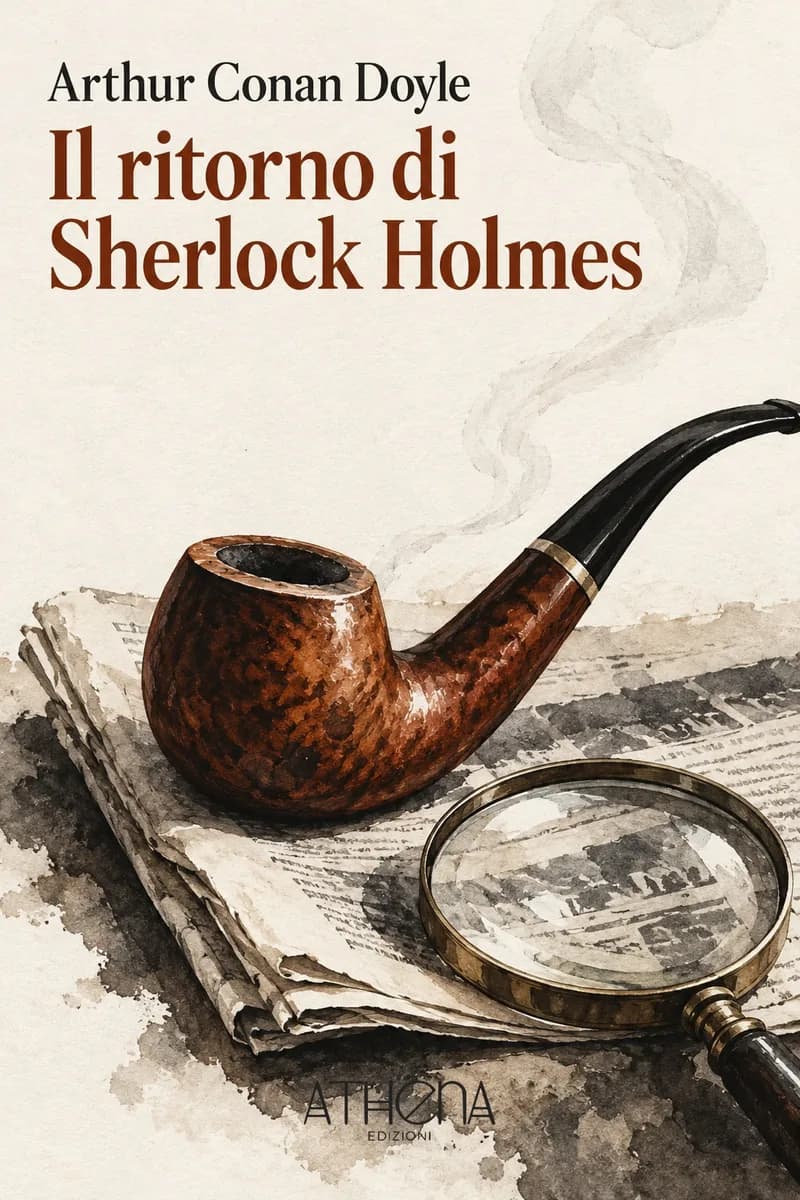 Il ritorno di Sherlock Holmes di Arthur Conan Doyle – copertina Edizioni Athena