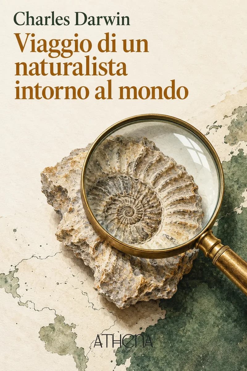 Viaggio di un naturalista intorno al mondo di Charles Darwin – copertina Edizioni Athena